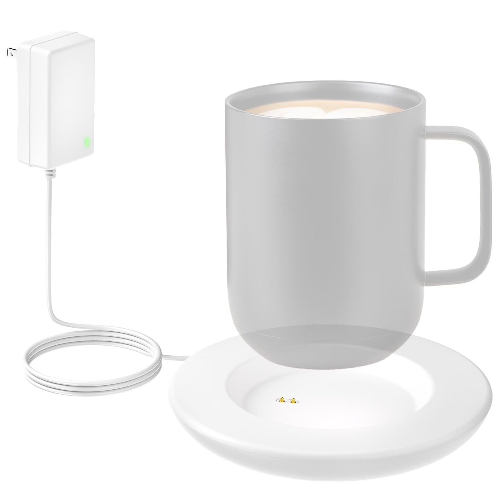 Charging Coaster 2 Compatible with Temperature Control Smart Mug 2 and 1/Travel Mug, Wireless Charger Power Dock Base for Home & Office