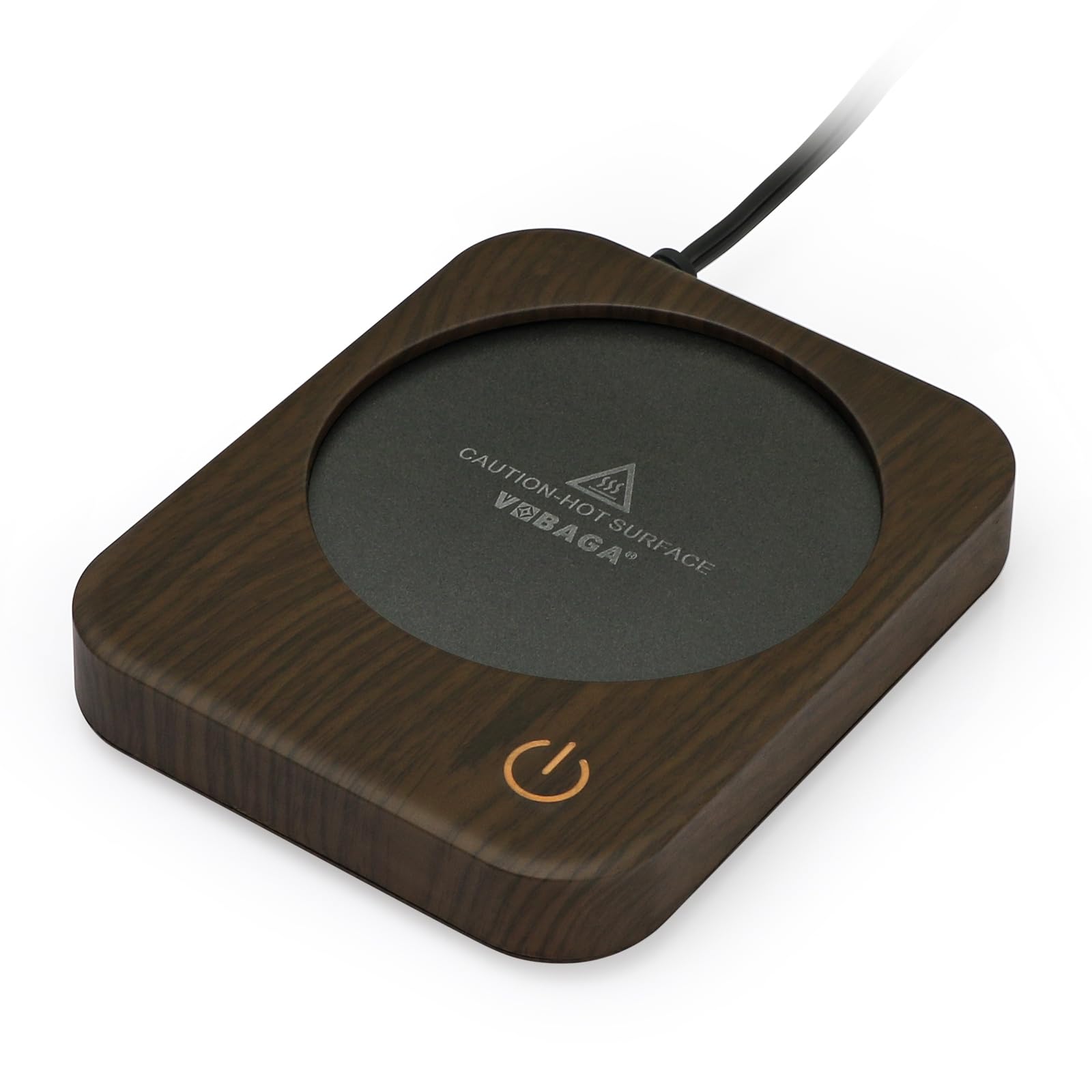 VOBAGA Coffee Mug Warmer for Desk with Auto Shut Off & 3-Temp Settings, Coffee Cup Warmer with Smart Safety Alert Home Office Accessory, Perfect for Coffee, Tea, Milk (No Mug)